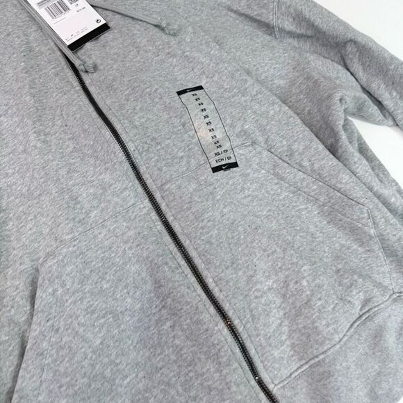 Nike Hoodie Womesn XS Gray Sportswear Phoenix Fleece Oversized Full-Zip New - Picture 3 of 11